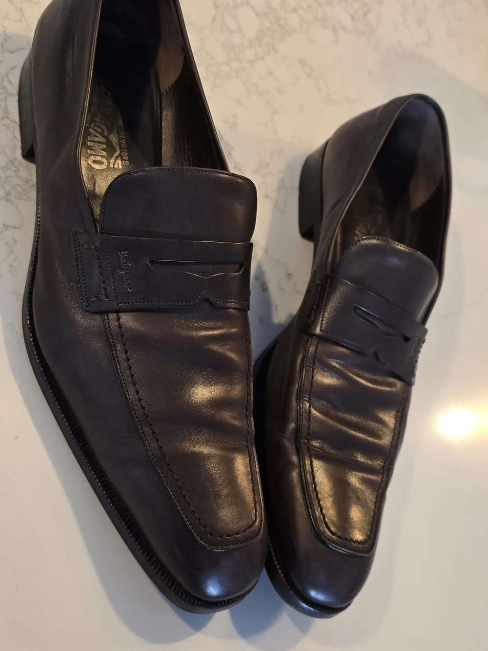 Men's Classic Leather Penny Loafers - Brown